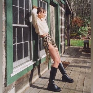 Matisse Adele Platform Boot - Black - Leather - Size 8